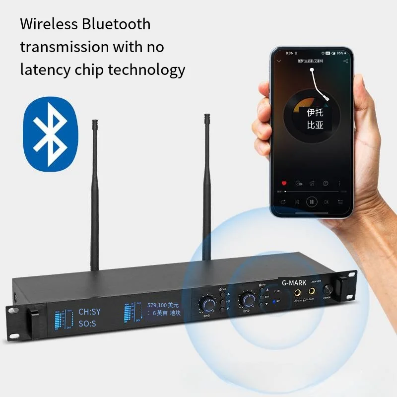 UHF Single Channel In-Ear Stage Monitor Draadloos systeem met meerdere ontvangers voor kleine podiumoptredens audio professioneel