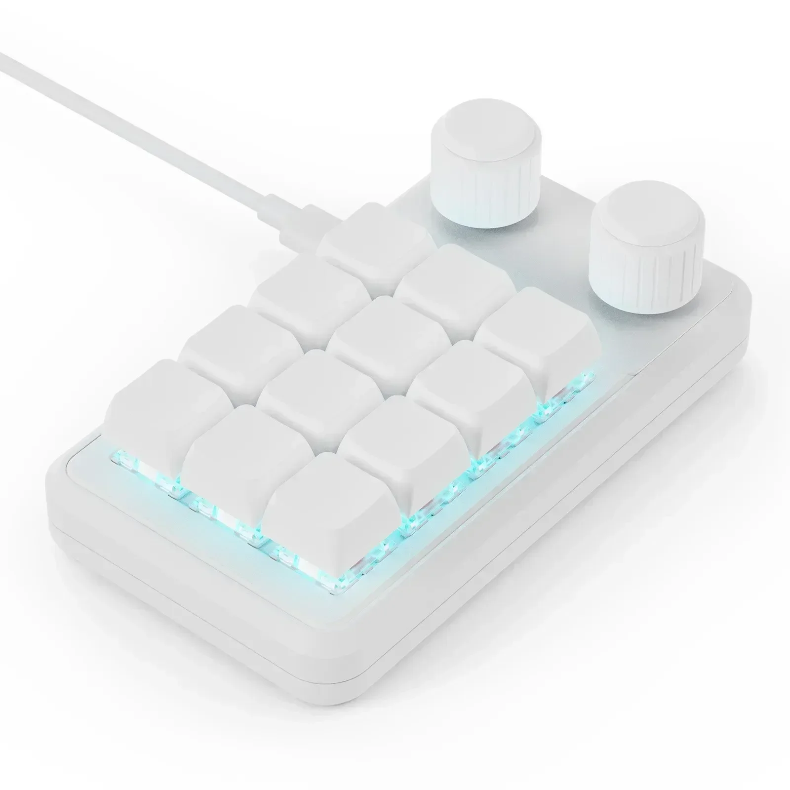 2.4G Wireless Macropad Macro Mechanical Keyboard Custom RGB Mini 2 Knob 12 Keys Programmable Switch DIY Hot Swap Designer Office image 3