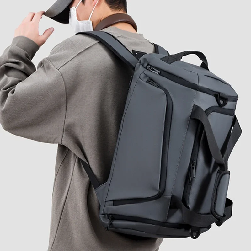 

Backpack men's and women's travel bag shoulder crossbody handbag backpack large capacity independent shoe warehouse