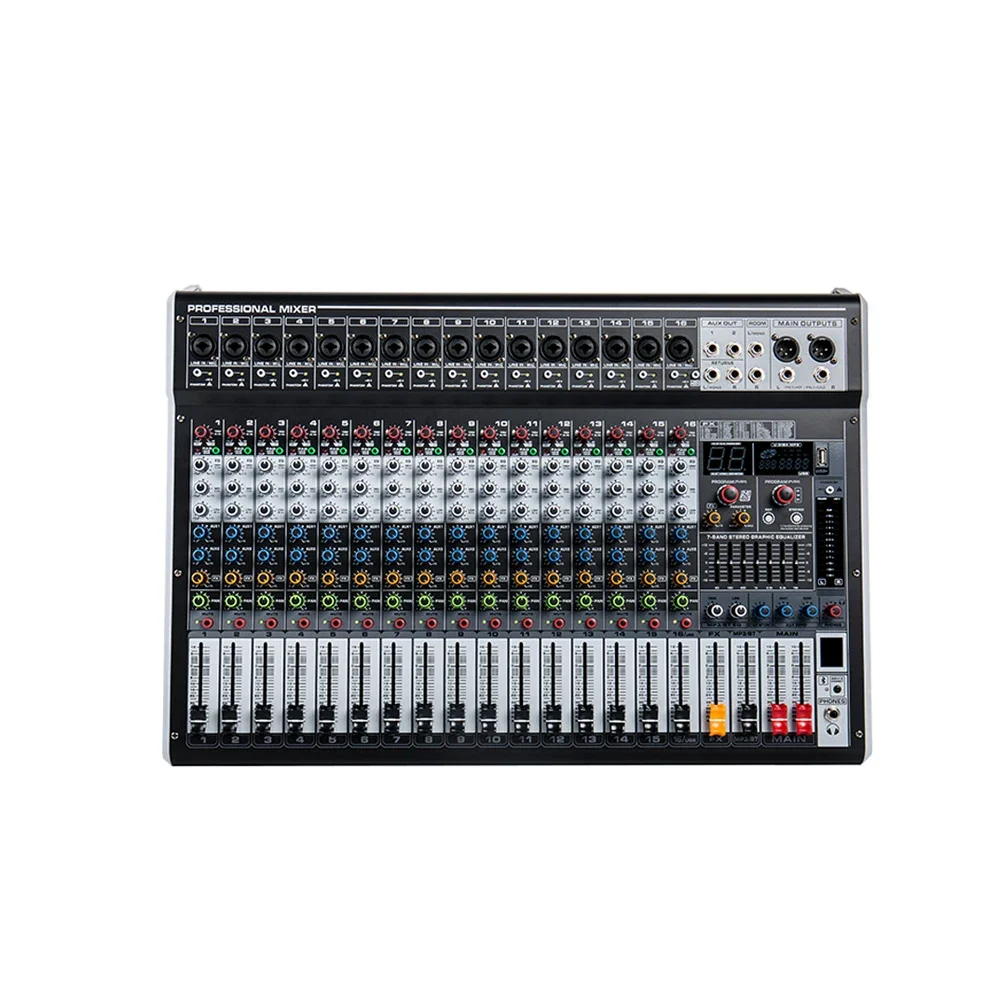 16 channels professional audio mixing console DJ equipment Audio pro audio mixer