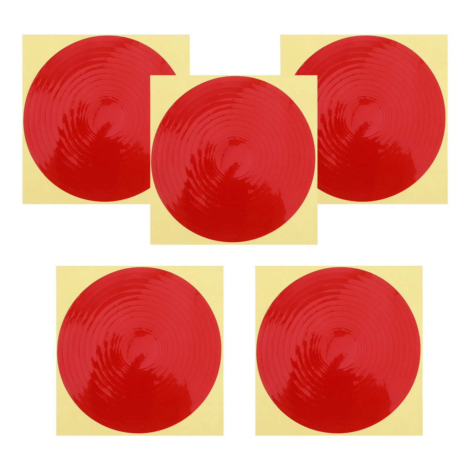 5pcs Pressure Gauge Identification Sticker Weather Resistant Arc Shape Clear Pressure Limits Strong Adhesion For Factory