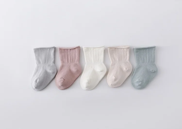 3 Paare/los Kinder Junge Mädchen Socken Casual Solide kinder Socken Für Baby Baumwolle Kleinkind Socken Für Babys Frühling Herbst 0-5Years Neue – Detail 1
