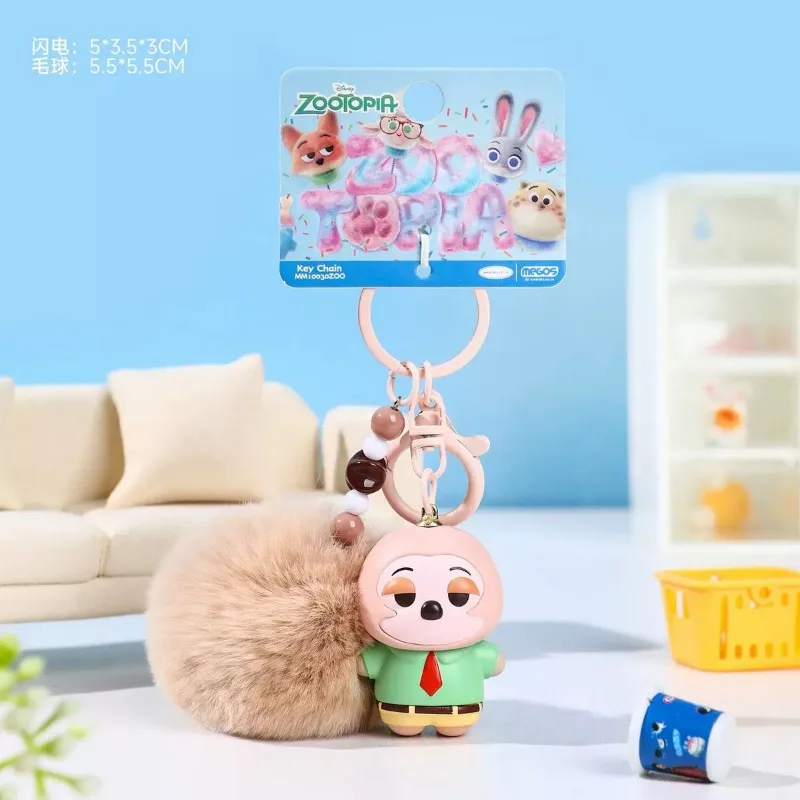 ديزني Zootopia أفخم المفاتيح جودي نيك لطيف لينة محشوة زوجين حقيبة سحر الكرتون الحيوان أصدقاء عاشق حقيبة الموضة قلادة #2