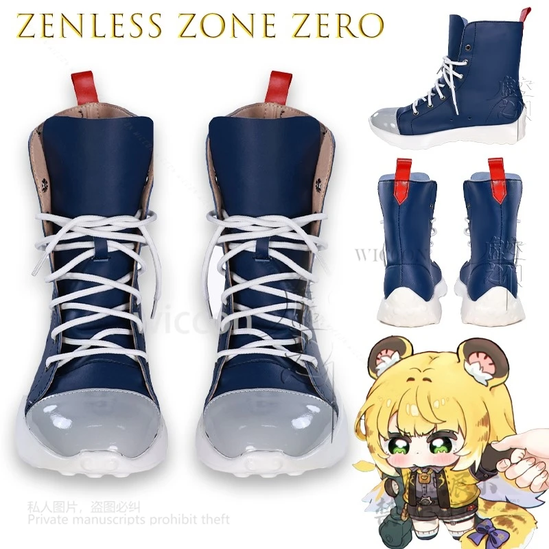

Anime Game Zenless Zone Zero Cosplay Shoes Ju Fufu Character Boots Women Cute Platform Shoes Halloween Party Convention Cosplay