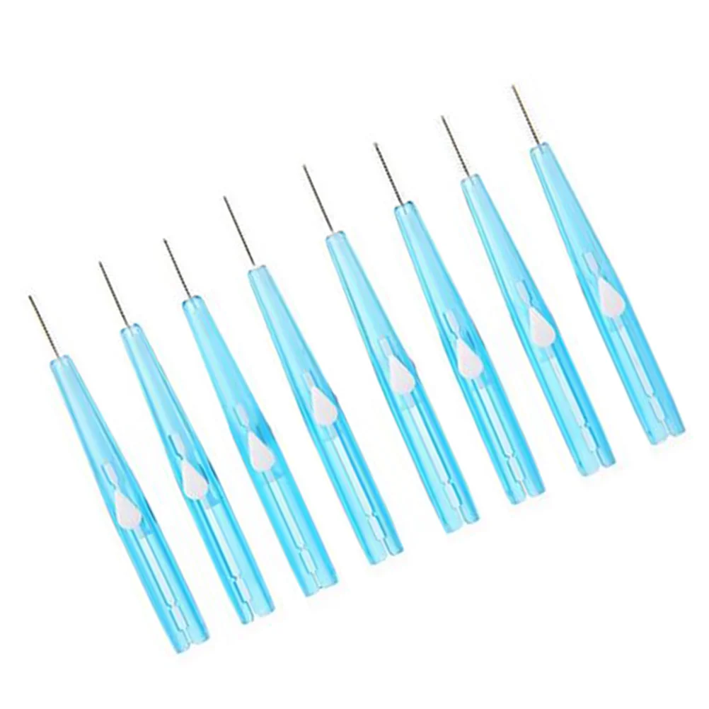 60Pcs Dental Brush Interdental Silicone 0.7mm Toothpick Deep Clean for Braces Crowns Implants Oral Hygiene Tool