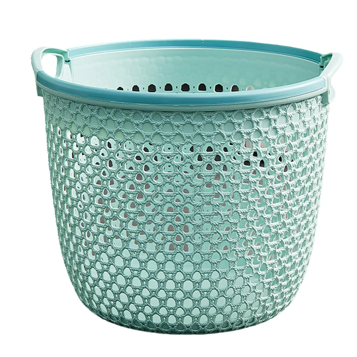 Portable Dirty Clothes Basket, Dirty Clothes Storage Basket, Large Clothes Laundry Basket Light Blue