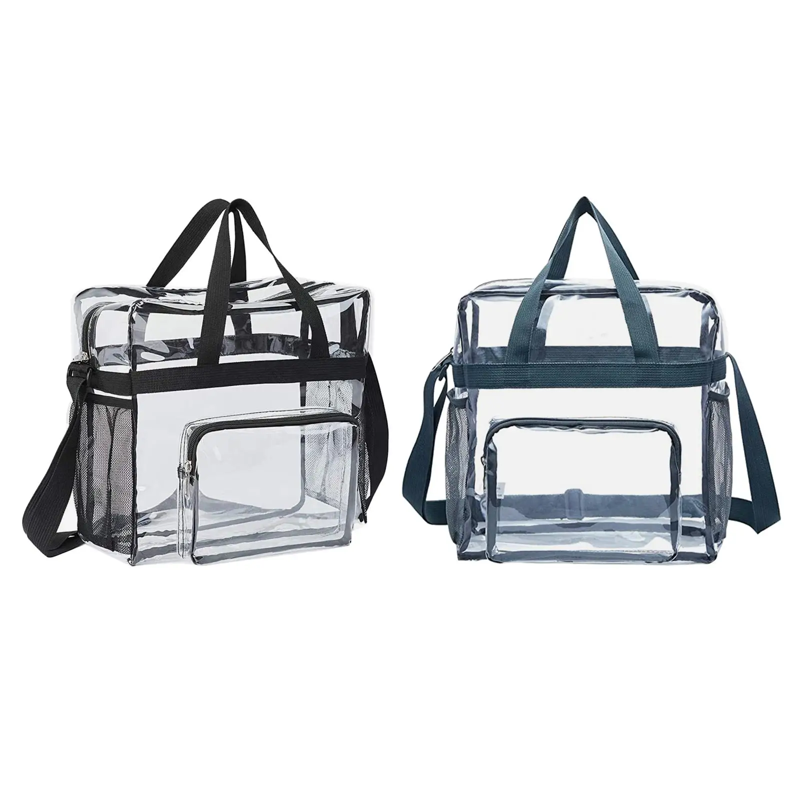 PVC Tote Durable Purse Clear Bags Stadium for Camping Sports Events Shopping