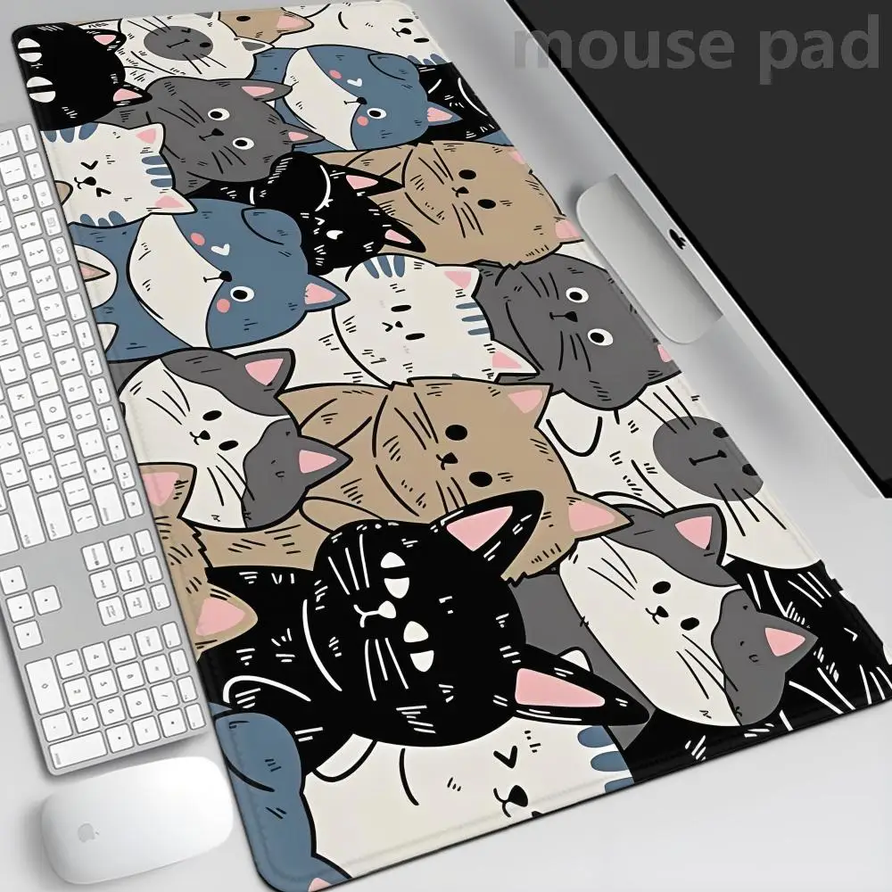 

Cloud MousePad Cute Cat Mouse Pad Kawaii Big Desk Mat Carpet Pad Gaming Accessories Keyboard Mouse Pad Office Computer Deskpad