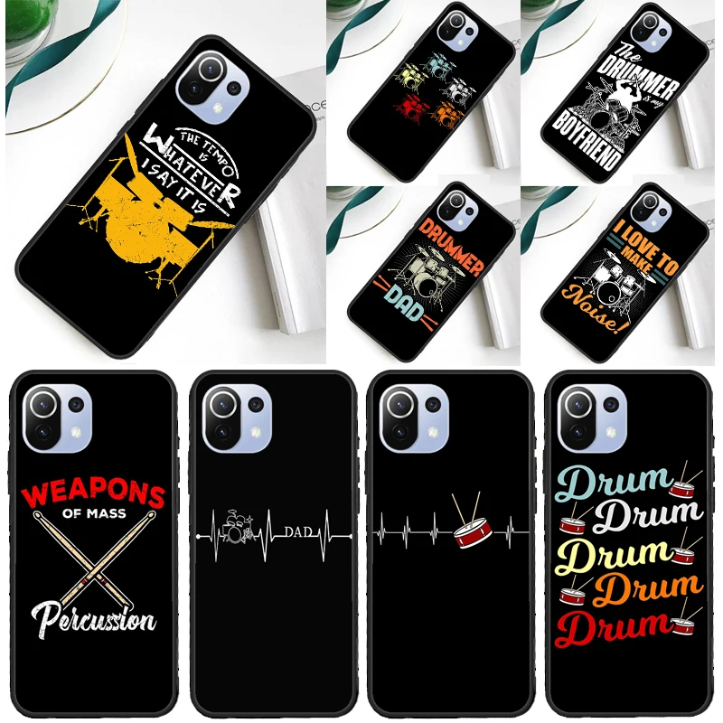 

Чехол Drum Drummer Music DJ для Xiaomi 14T Pro 11T 12T 13T 13 14 Ultra POCO X7 Pro X3 X5 F3 F5 F6 M6 X6 Pro