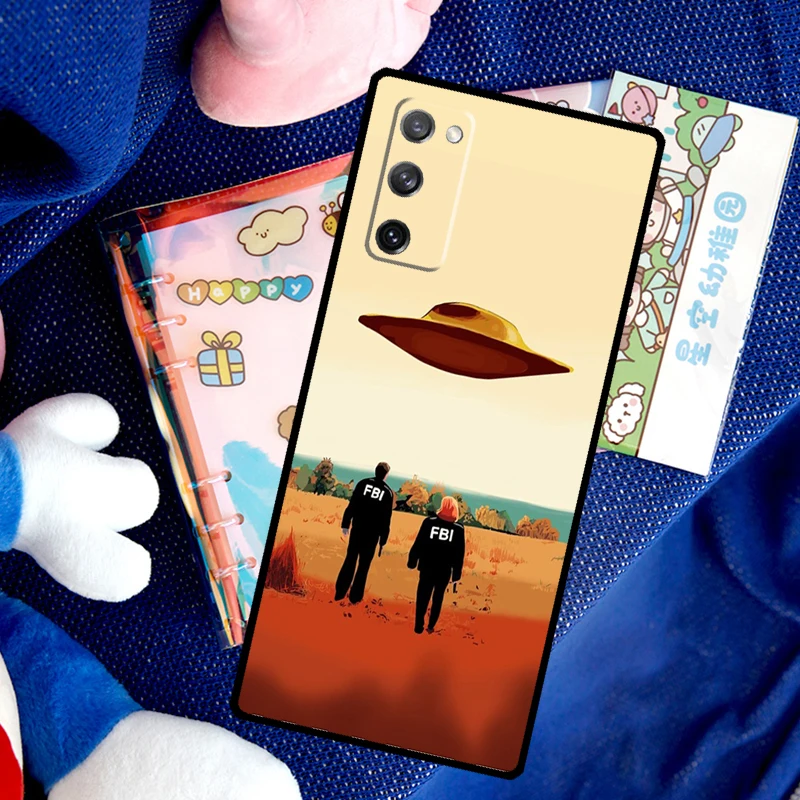 The X Files I want to believe Phone Case For Samsung Galaxy S23 S22 Ultra S20 S21 FE S8 S9 S10 Note 10 Plus Note 20 Ultra