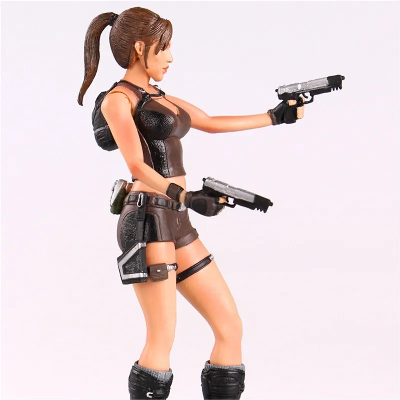 22cm Cartoon Lara raiden action figure joint Doll hard PVC collection Croft model toy