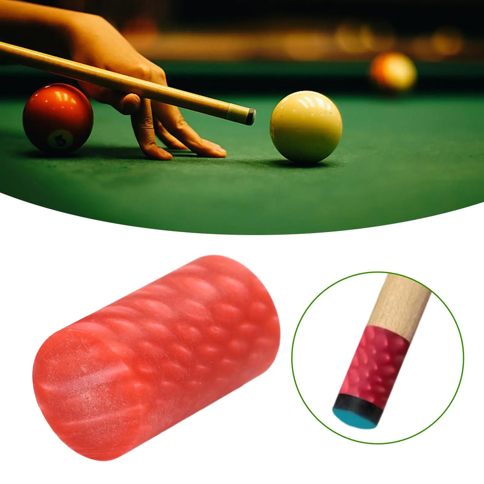 

Resin Billiard Cue Ferrule Replacement Durable Cue Tip Installation Tool for Billiard Cue Repair and Maintenance