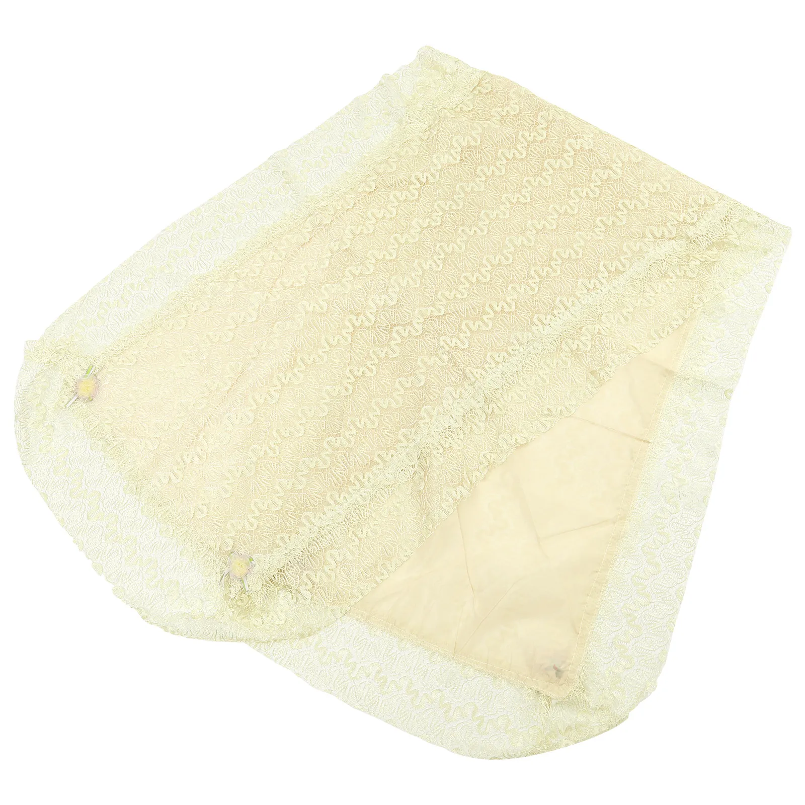 

Guzheng Cover Protective Case Yellow Lace Decor Durable Dust Proof Storage Foldable Musical Instrument Ornament