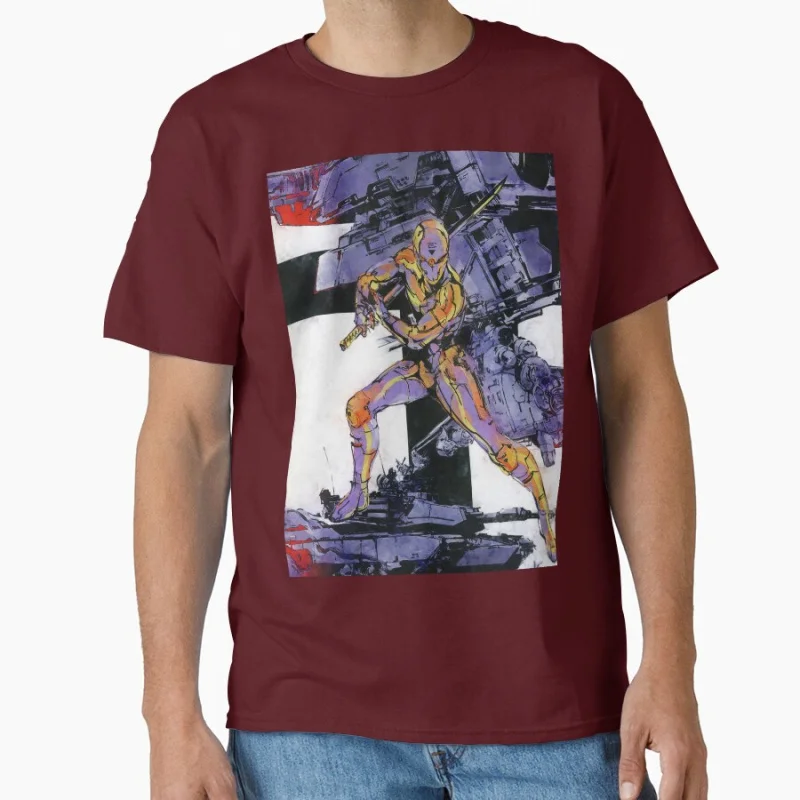 سايبورغ نينجا جراي فوكس 1103 ميتال جير الصلبة كوجيما MGS لعبة فيديو هدية تي شيرت للرجل بلايز كبيرة الحجم ملابس مطبوعة جرافيك #3