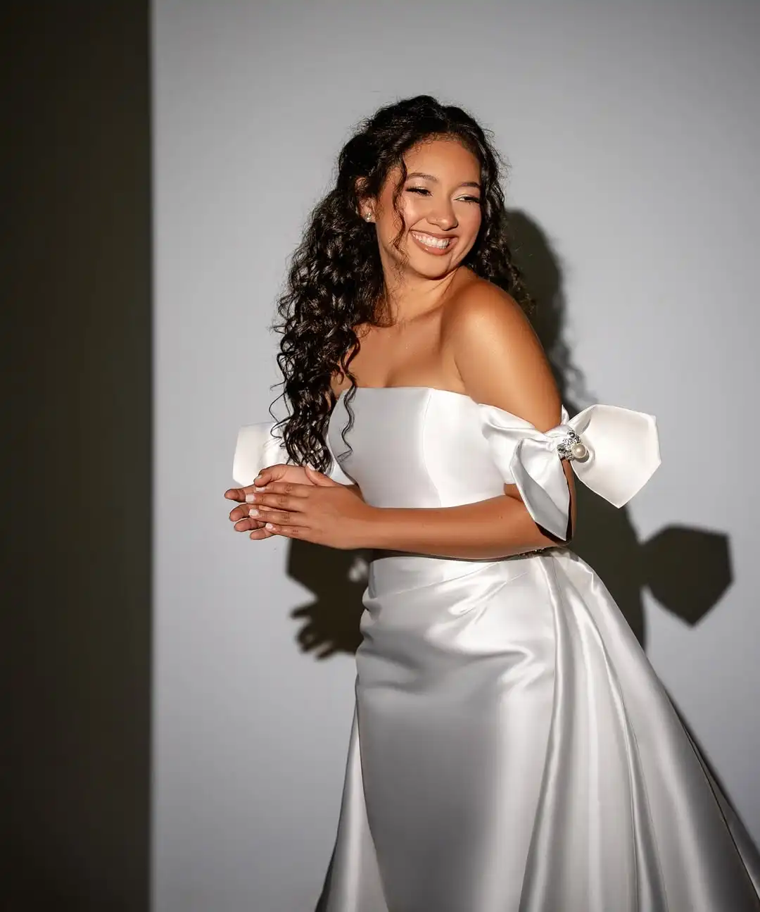 Robes De mariée sirène en Satin sans bretelles, de haute qualité, avec traîne détachable, sur mesure, 2026