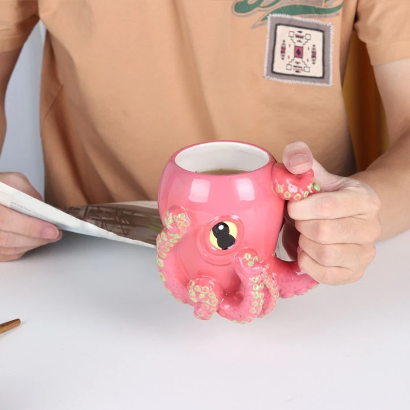 500ml Fashion Octopus Teas Cups Lovely Ceramic Coffee Mug Party Gift