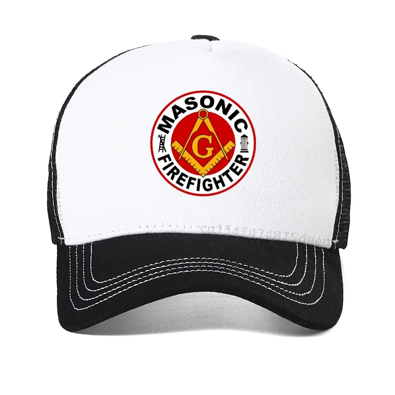 Masonic Freemason hat Freemasonry First Responder Firefighter Fireman Baseball Cap Fashion Masonic men Mesh Breathable hats