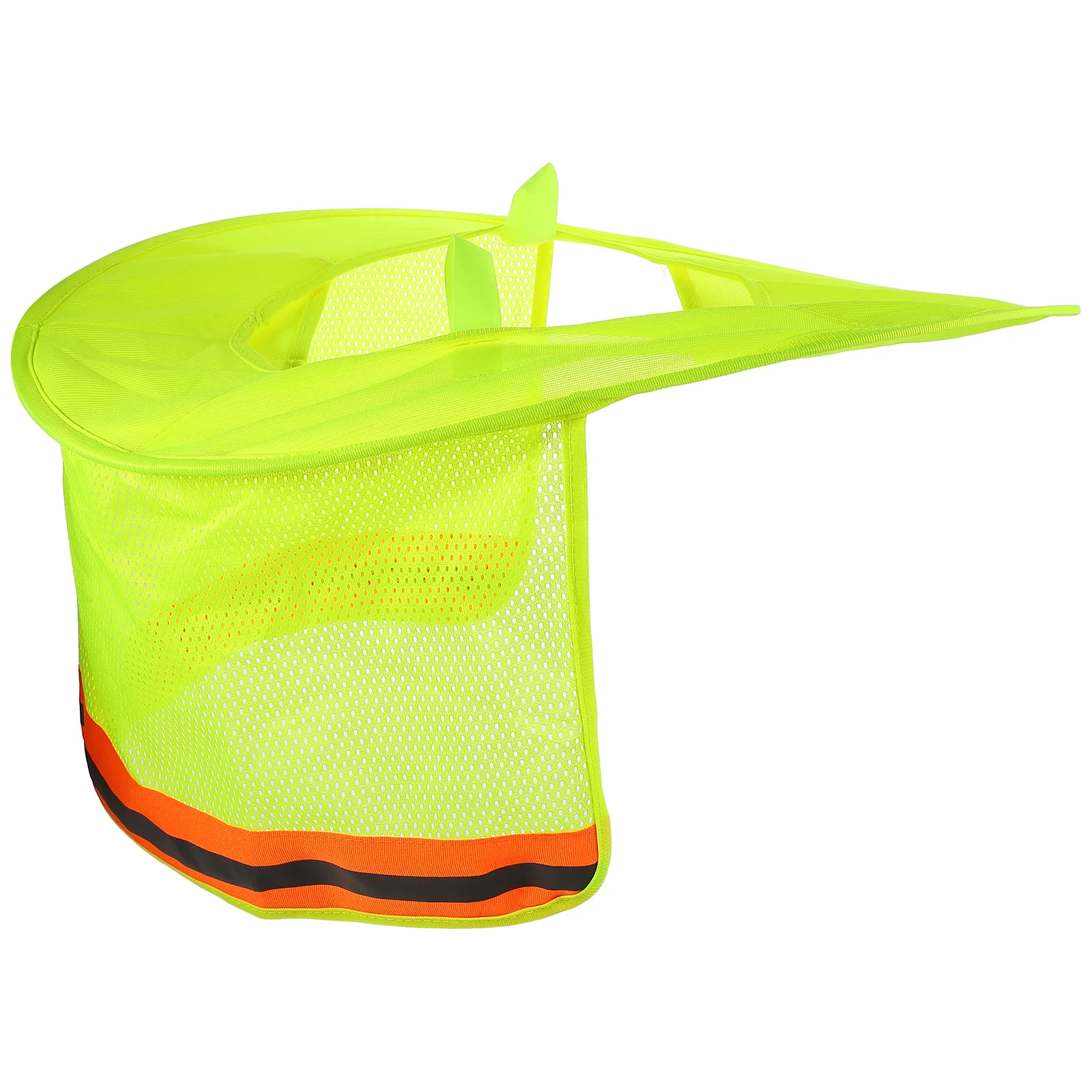 غطاء قبعة شريطي عاكس عالي الوضوح قابل للتنفس شبكي للرقبة درع واقي من الشمس غطاء قبعة صلب للسلامة في الهواء الطلق #2