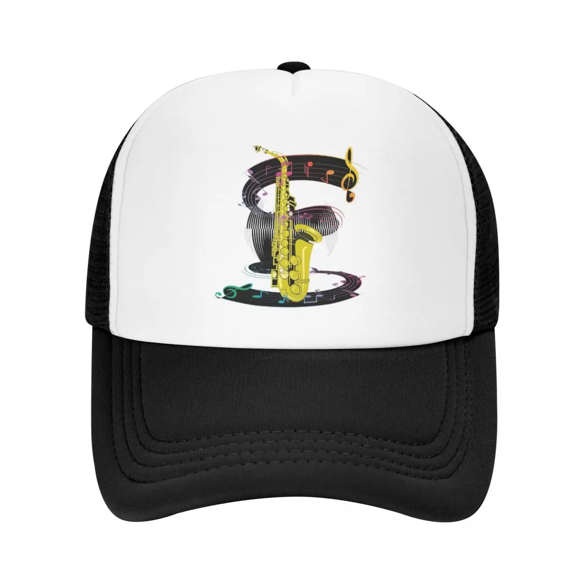 Saxophone Player - Music Art Girls Y2k Graphic Cap Casual Mesh Baseball Caps Adjustable Hat Hip Hop Summer Unisex Baseball Hats