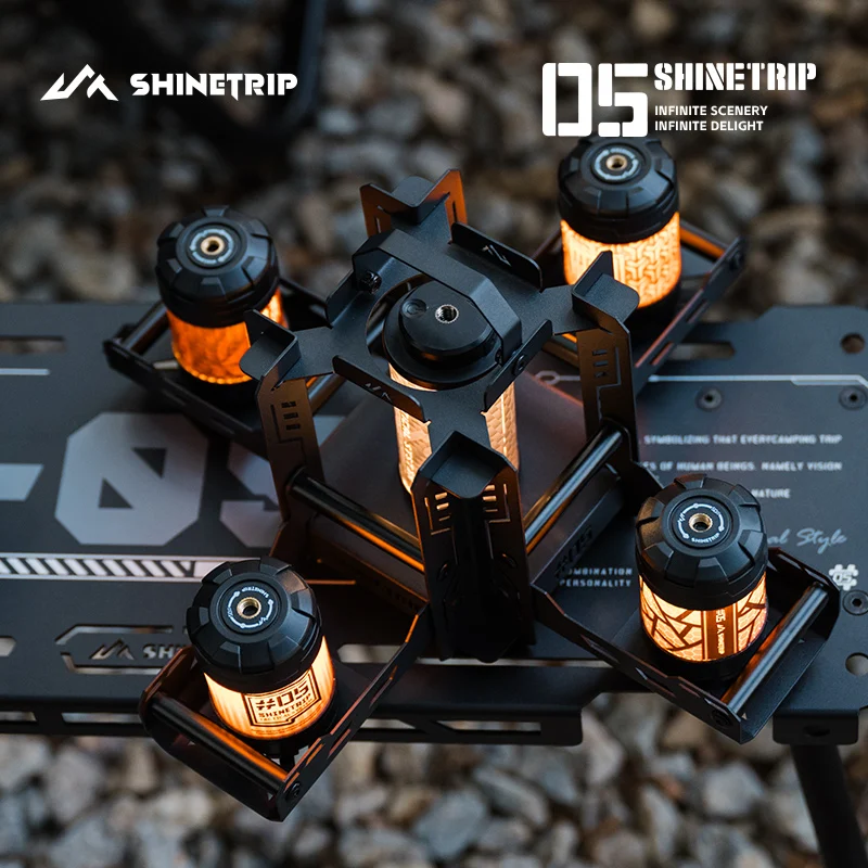 Outdoor Camping Lantern ShineTrip Foldable Stainless Steel Stand 19/38 Light Capacity Easy Storage Portable Lamp Sky Lantern Box