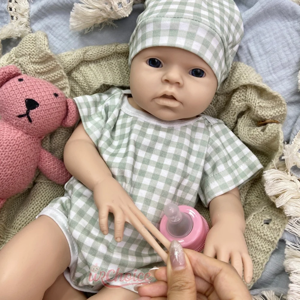 20inch Can Drink & Wet Silicone Reborn Baby Doll Realistic Exquisite Texture Details Washable Doll For Artist Collectors