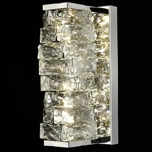 Modern Crystal  Sconce Gold  Lights for Living Room Bathroom Light Fixtures, 7W, 4000K, Not Dimmable