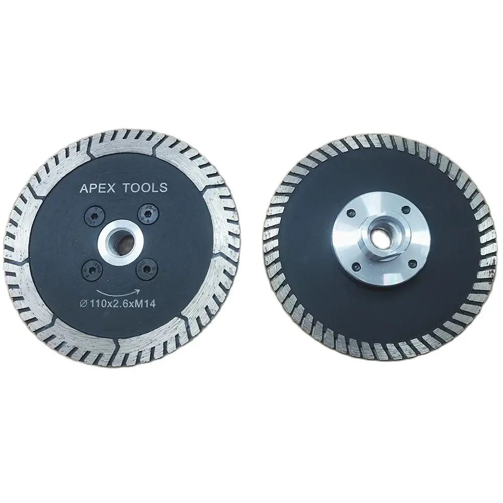 

110mm M14 Diamond Saw Blade Granite Slotted Grinding Sheet Marble Blade Saw Blade Stone Cutting Blade Grinding Disc Wheel Cup