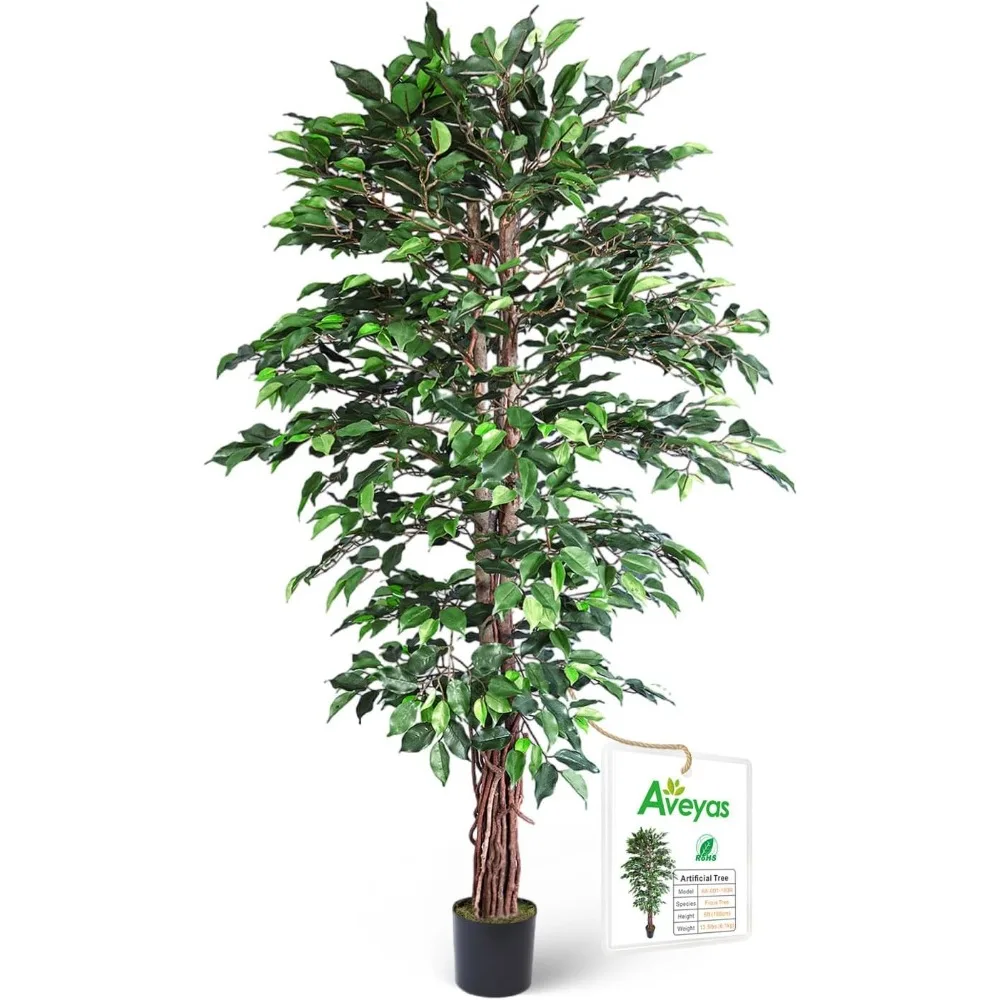 

A 6-foot Tall Artificial Banyan Tree Is Used for Home Decoration, and A 6-foot Long Artificial Plant Is A Fake Silk Tree