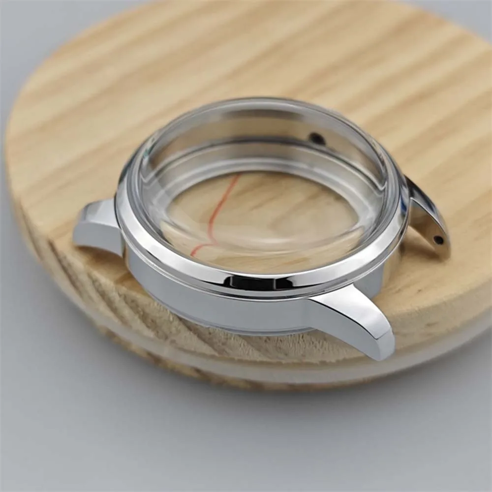 Stainless Steel Watch Case Cover For NH35 Movement Sliver/Rose Gold Shell Modification Replacement Part Watch Accessory