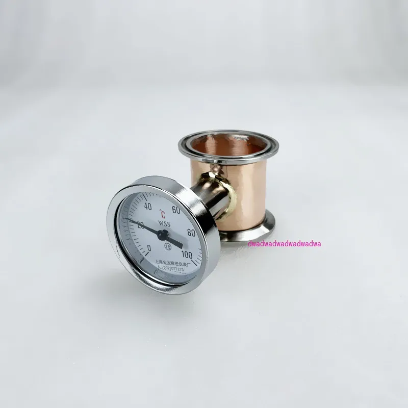 2インチ-51mm-od64mm、トリクランプ銅管-パイプ、雌ネジ1-2インチ-dn15-、蒸留用温度計コネクタ、長さ2インチ-50mm