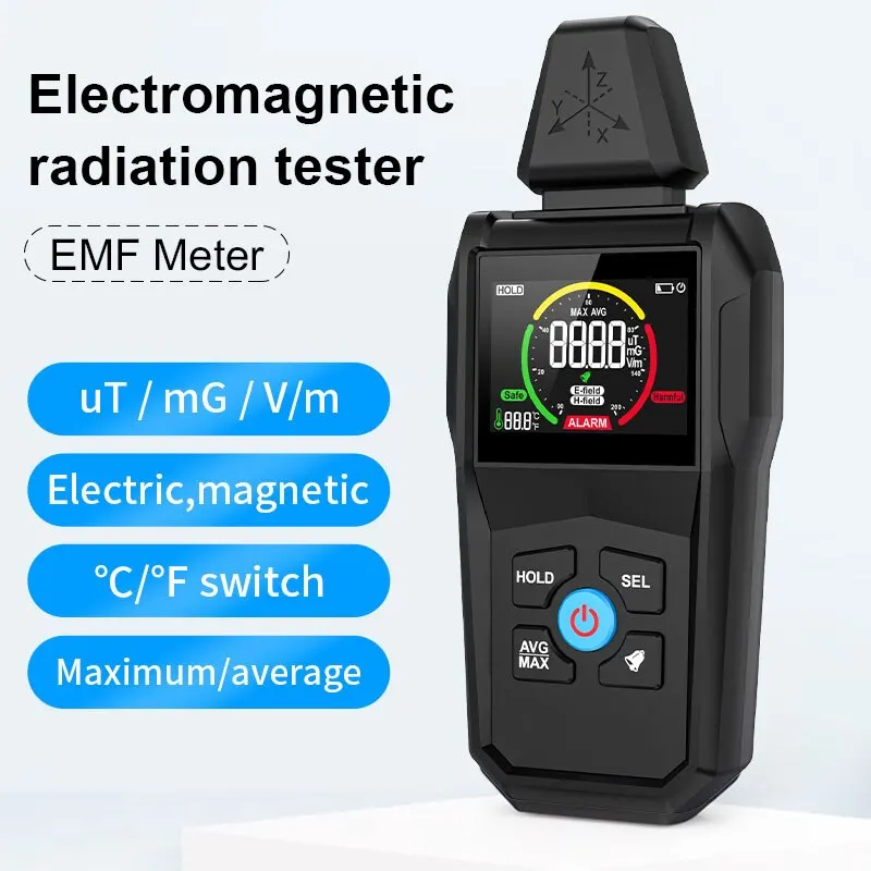 1PC EMF01 Electromagnetic Radiation Detector High Precision Household Electromagnetic Wave Radiation Measuring Instrument