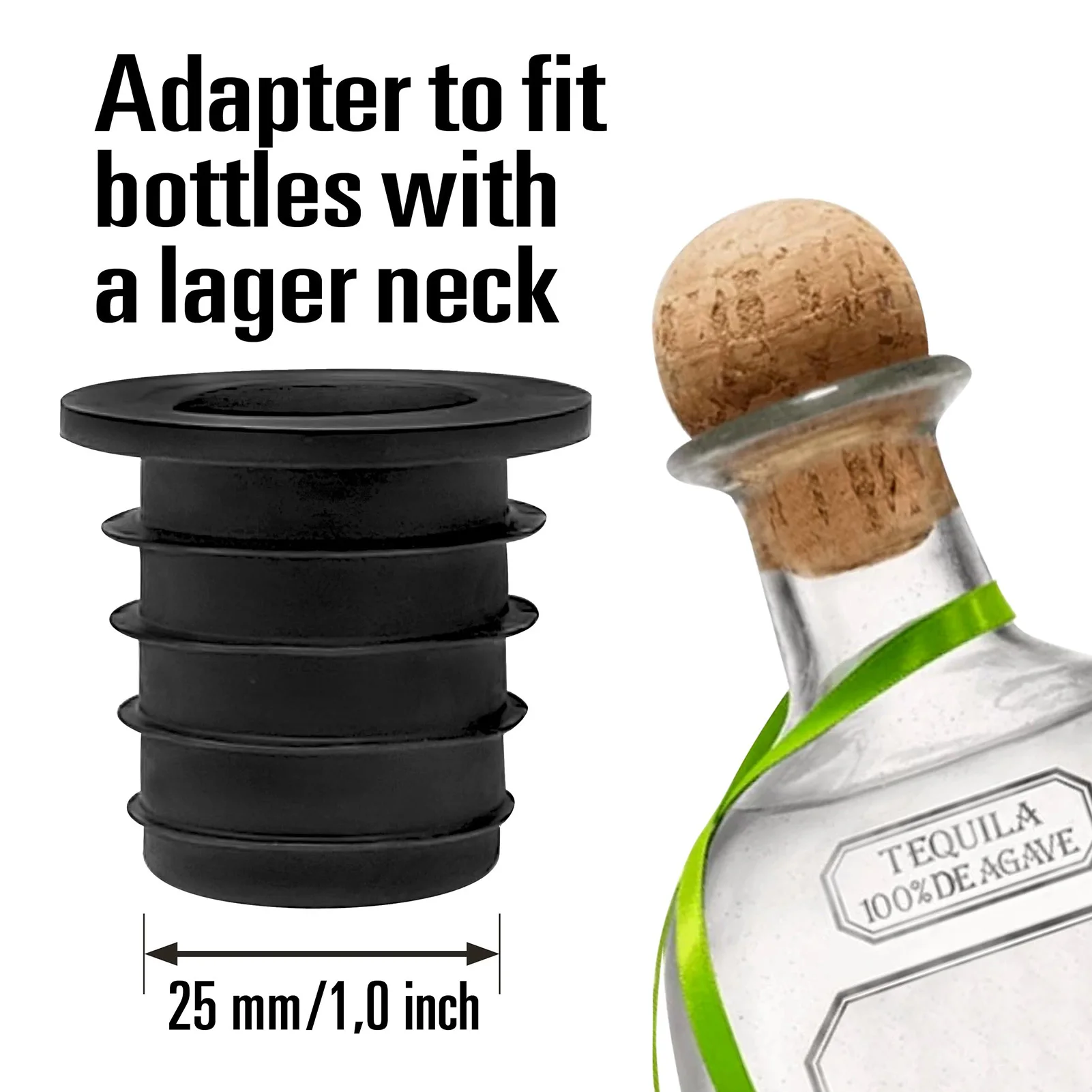 

6PCS Wine Bottle Pourers Stopper with Adapter Silicone Bottle Pourer Universal Wine Spout Sealer Party Drinks Wine Aerators