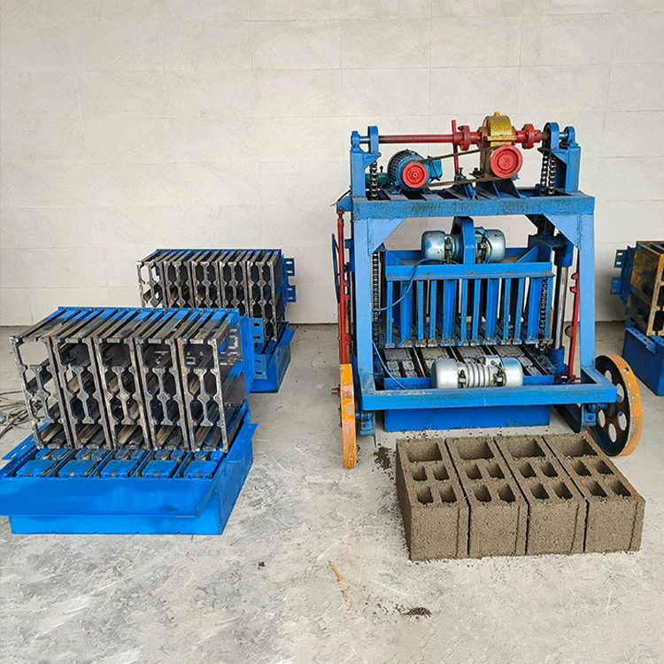 

Небольшое ручное полуавтоматическое мобильное оборудование для изготовления тротуарного кирпича, машина для изготовления цементных бетонных полых блоков