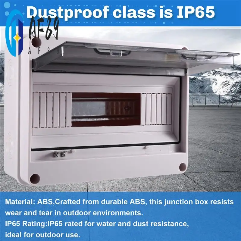 

Распределительная коробка серии AF89-HT 12WAY ПК IP65 Водонепроницаемая распределительная коробка Открытый пластиковый электрический HT-12Way для автоматического выключателя