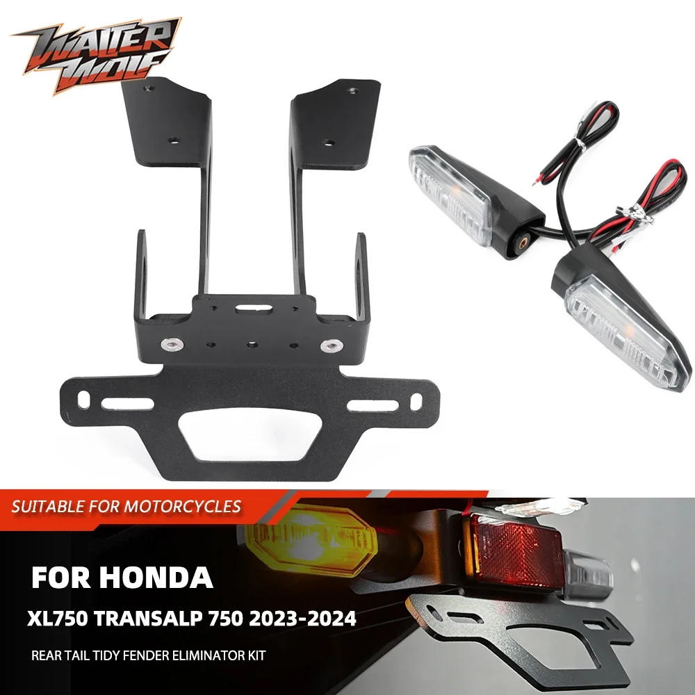 

2024 XL750 Motorycle License Plate Bracket For Honda XL750 Transalp 750 Tail Tidy Fender Eliminator Turn Signal Light Indicator