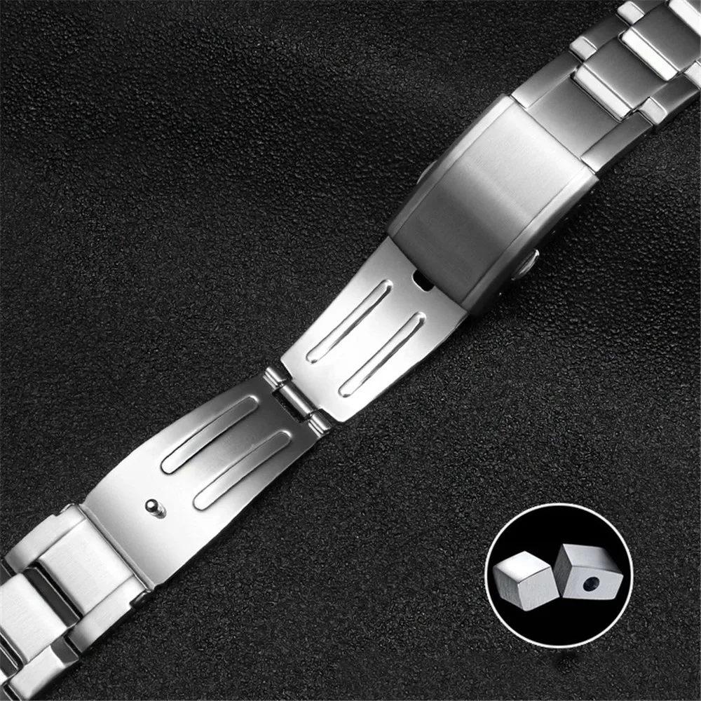 Stainless Steel Watchband For Casio GST-W300 GST-400G GST-B100 GST-210 S100D/S110D/W110 Black Metal Watch Band Strap Bracelet