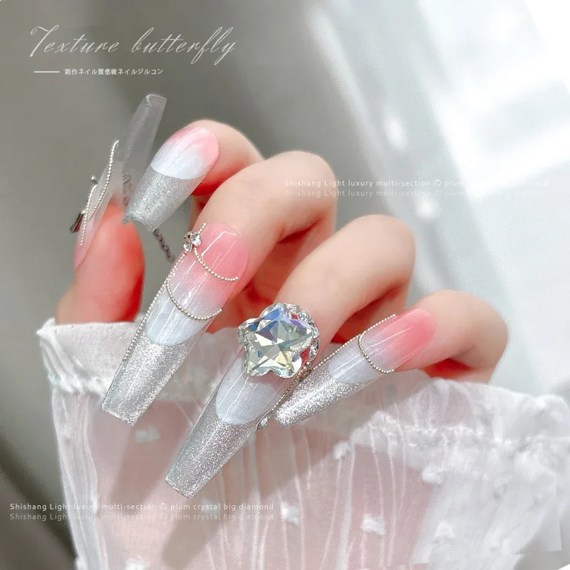 5 pçs prego strass encantos cristal diamante flor de ameixa diamante jóias de unhas novo 12mm flor jóias de unhas