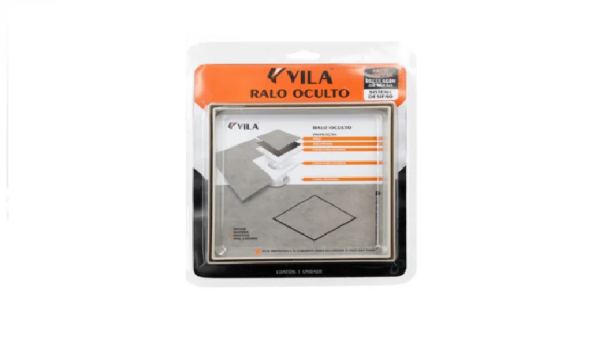 Hidden Drain PVC White Siphon 15X15 Output 100/150MM VILA