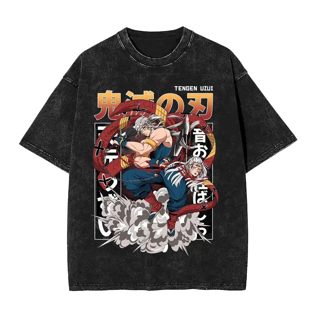 Why the Anime Demon Slayer Washed Vintage T-Shirt is the Perfect Choice for Fans of Kimetsu No Yaiba
