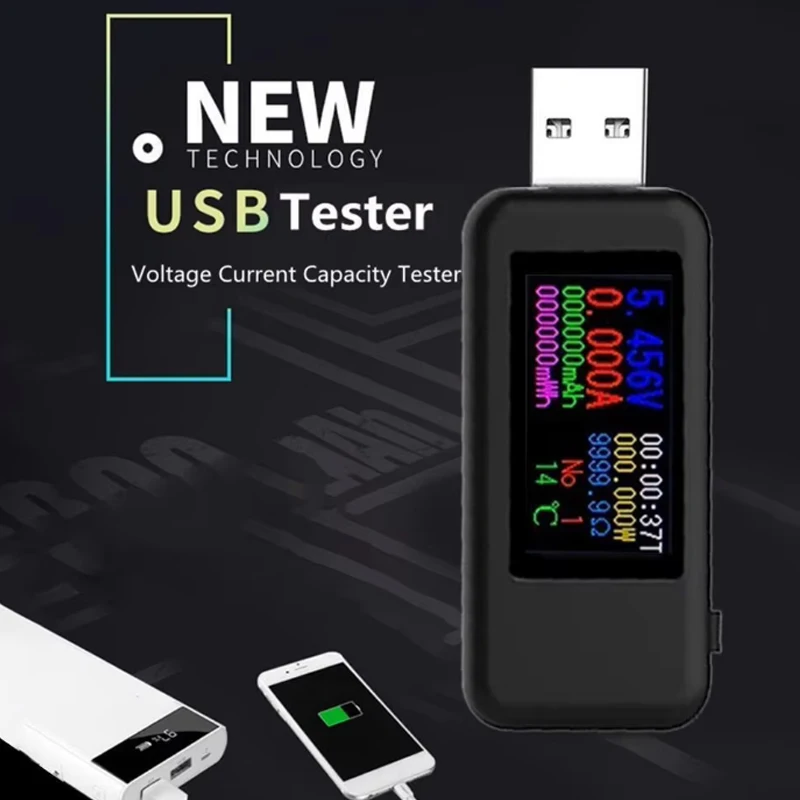 10 in 1 USB Tester DC Digital Voltmeter Amperimetro Current Voltage Meter Amp Volt Ammeter Detector Power Bank Charger Indicator