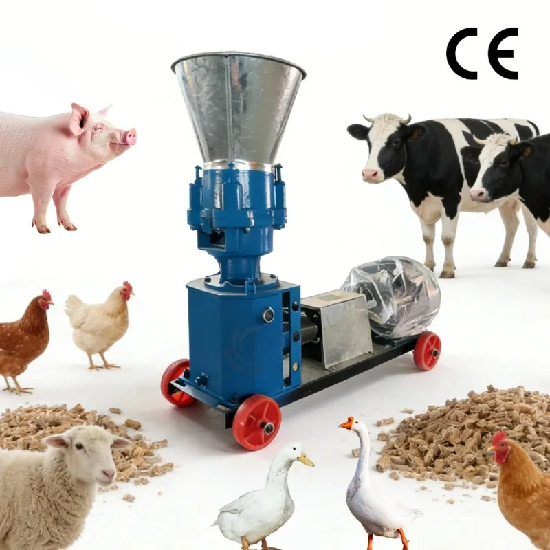 

Animal Feed Pellet Machine Chicken, Poultry, Fish Feed Pelletizer Pellet Mill for Feed Processing