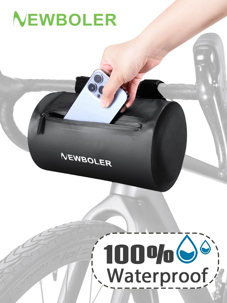 AliExpress NEWBOLER 5L Bike Front Bag Large Capacity Storage Outside Waterproof Multi-function Riding Bag Mountain Bike Bag Bike Accessory