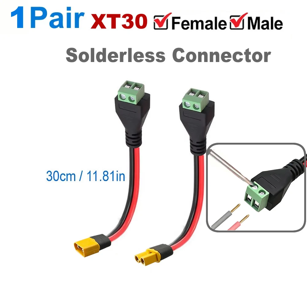 XT30-Steckverbinder mit Gehäuse, männliche/weibliche XT30-Stecker und Schweißvorrichtungen für RC-Lipo-Akkus, Autos, Drohnen, Flugzeuge