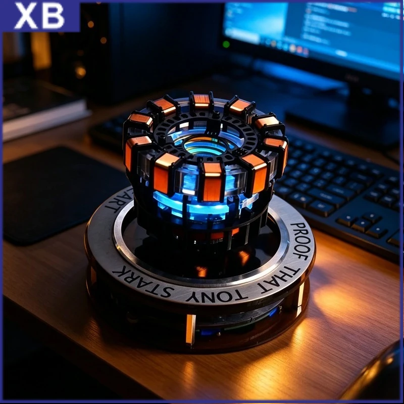 Левитирующий арк-реактор Arc Reactor MK1 в масштабе 1:1, плавающий и вращающийся, со светодиодной подсветкой, декоративный элемент, настольное украшение, уникальный подарок