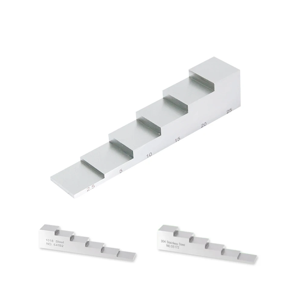 5 Step Test Calibration Block 4 Step Wedge for Thickness and Linearity Calibration for Ultrasonic Thickness Gauge in NDT Testing