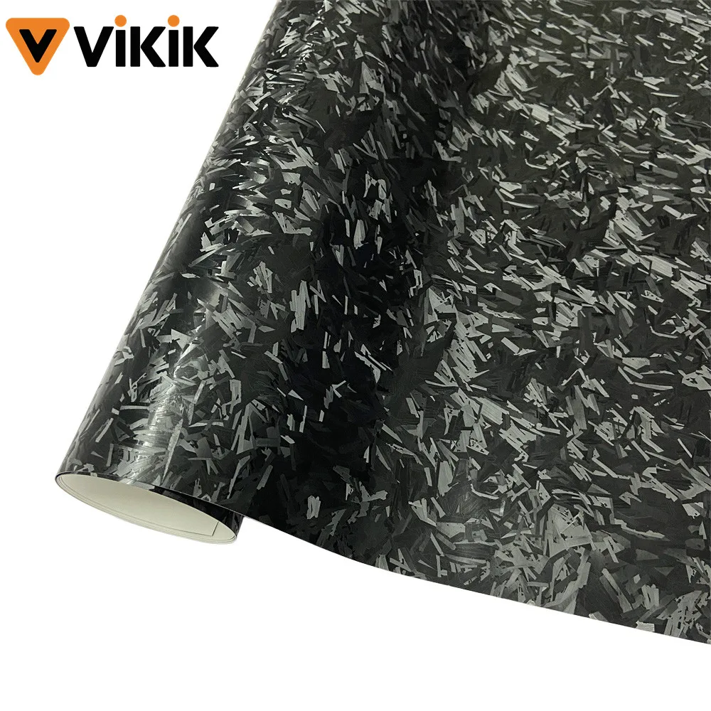 AliExpress NONE Black Chopped Forged Carbon Fiber Vinyl Wrap Interior Exterior DIY Adhesive Film for Car Motorcycle Bicycle