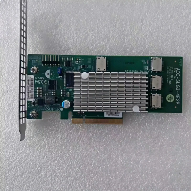 For  AOC-SLG3-4E2P PCIe x8 4-Port SFF-8611 U.2 NVMe Adapter  Profile