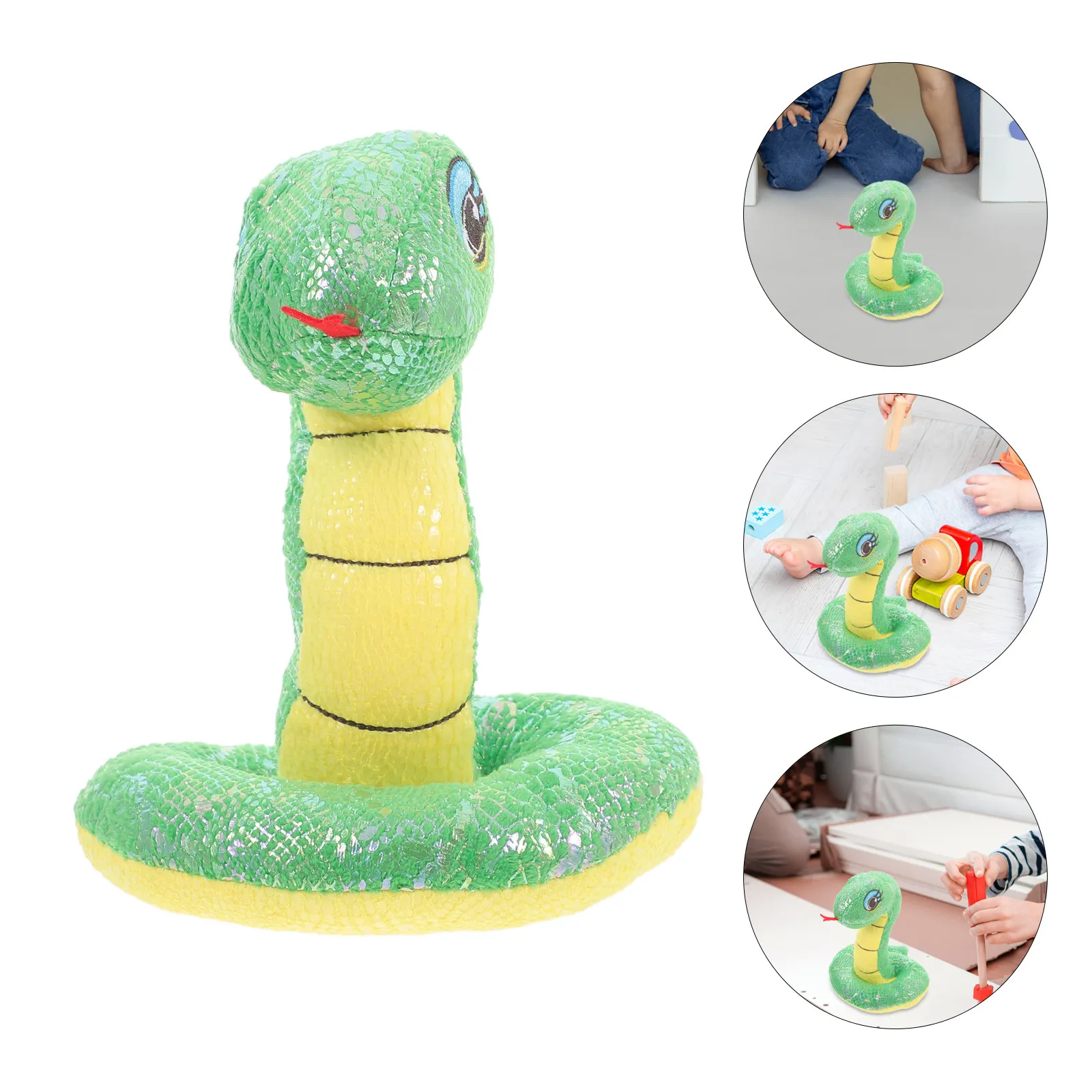 

Плюшевая игрушка-змея с пайетками: реалистичный дизайн для Хэллоуина, вечеринок, розыгрышей, декора, дома с привидениями, сценических выступлений