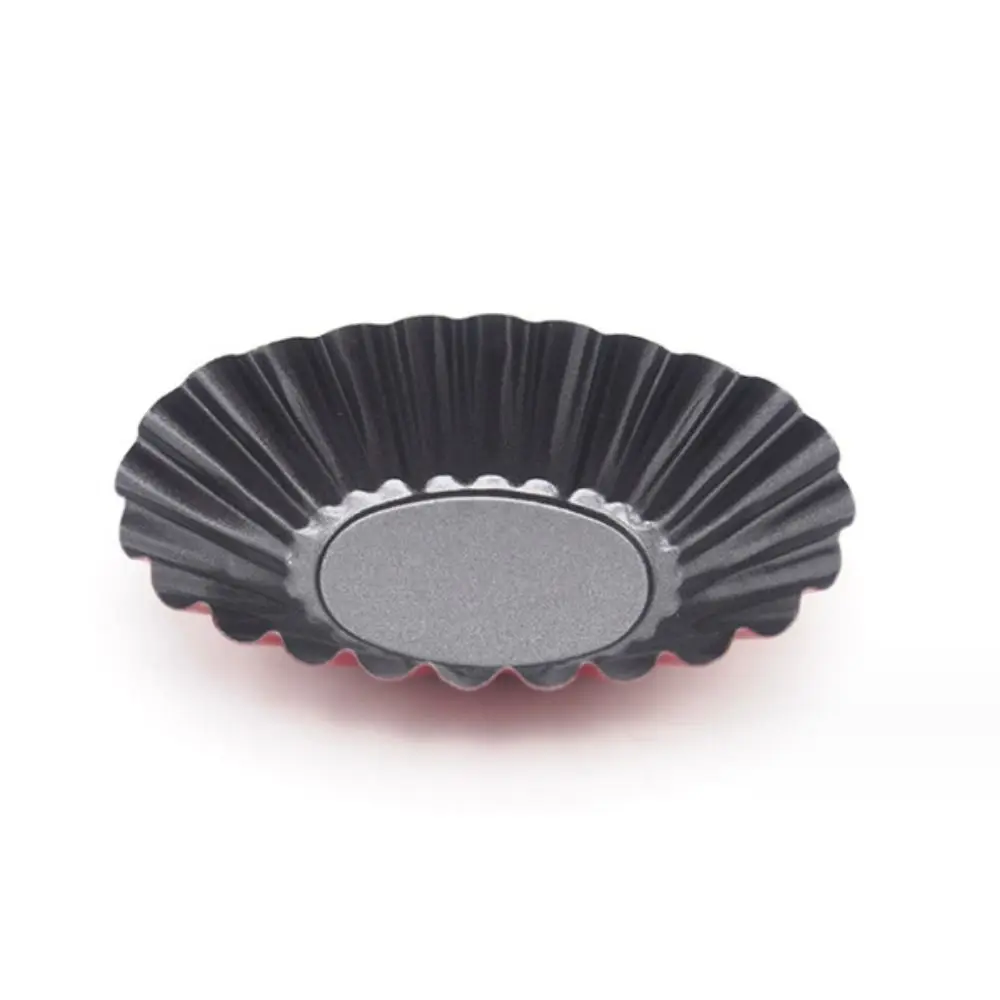 

Bakeware Carbon Steel Egg Tart Molds Mini Reusable Cake Mold Creative Non-stick Flan Pan Mold Tart Quiche