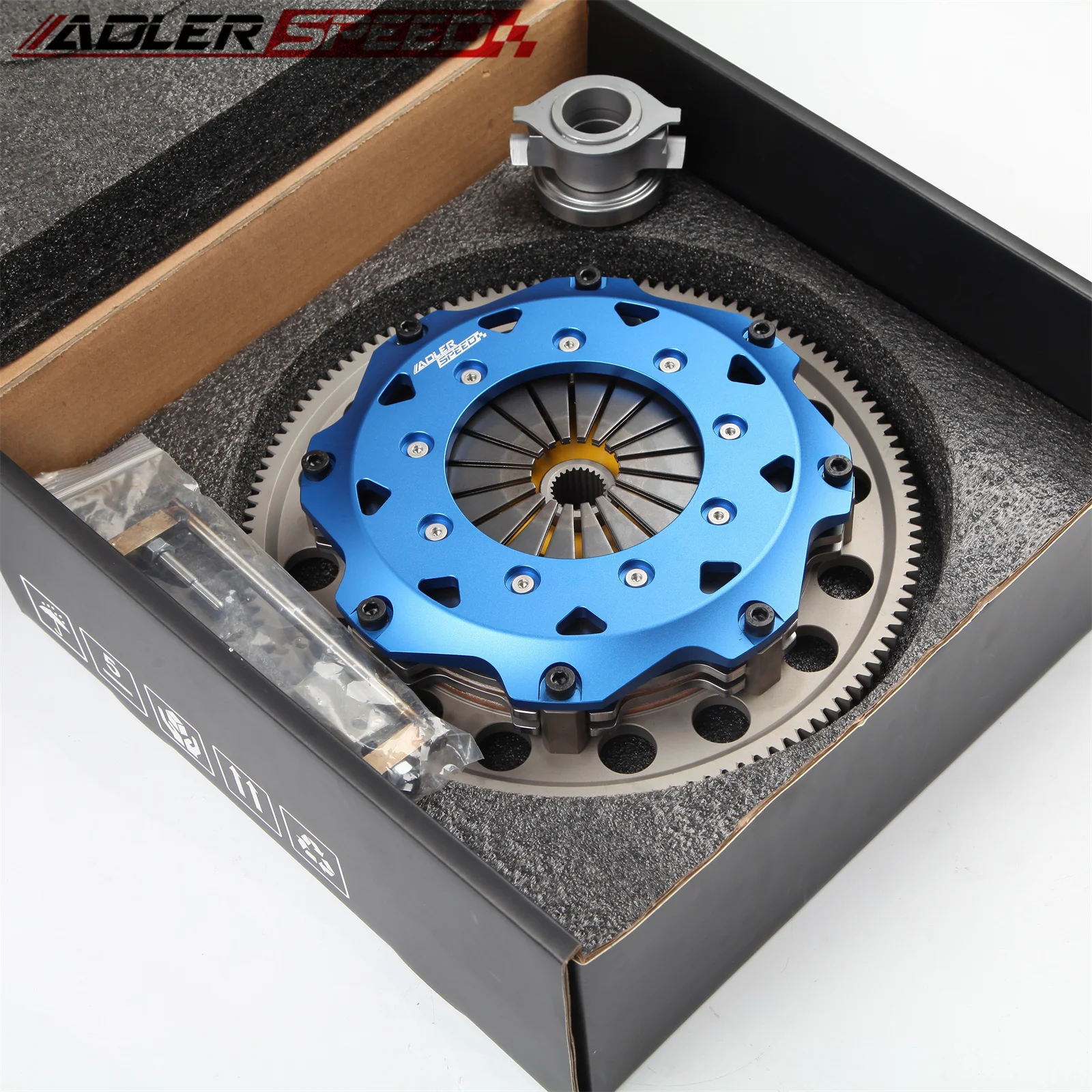 

ADLERSPEED 8.5" Sprung Clutch Twin Disc Kit For SUBARU WRX STI EJ25 6SPEED Subaru Legacy GT Spec B (2.5L EJ257 6-speed Medium WT